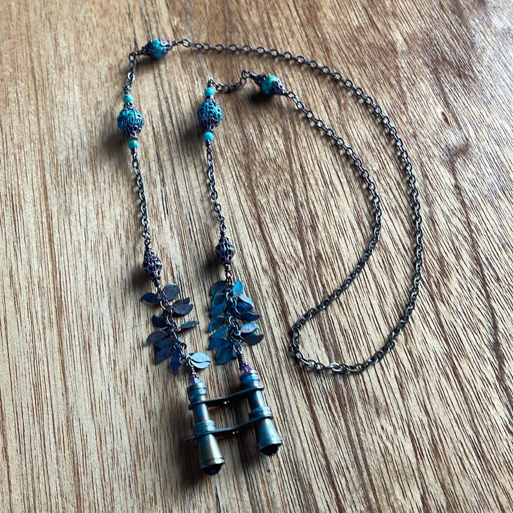 Artist Made Binocular Station Necklace